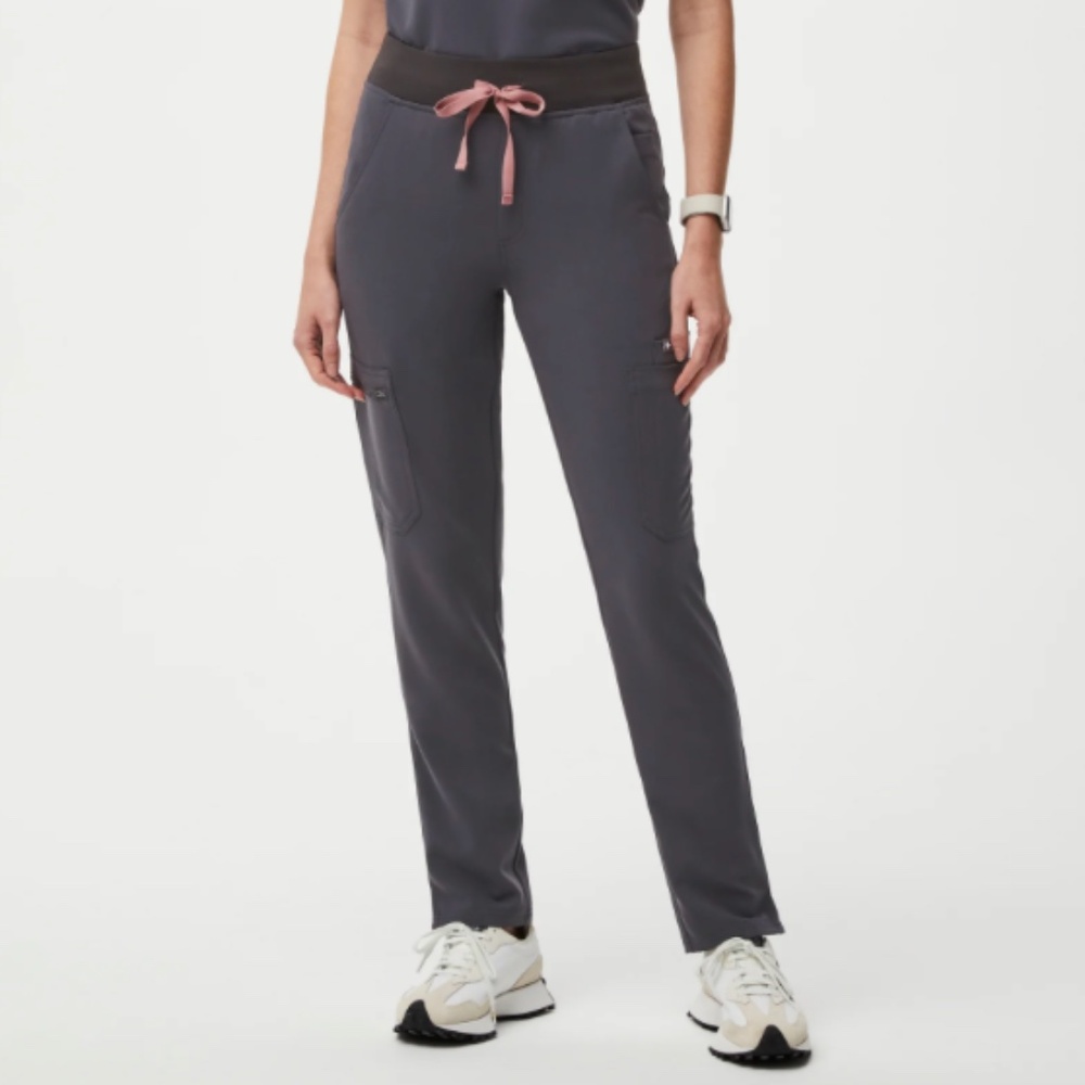 Charcoal Yola High Waisted Skinny Scrub Pant | Figs